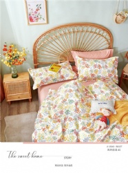 LX cotton 12868 twill fabric quilt cover sets full queen king size children bedding sets coverlet bedspread comforters