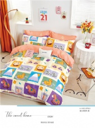 LX cotton 12868 twill fabric quilt cover sets full queen king size children bedding sets coverlet bedspread comforters