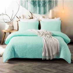 Solid Seersucker Bedding sets